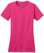 District Made Ladies' Perfect Weight Crew Pink Tee