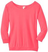 District Made Ladies Modal Blend 3/4-Sleeve Raglan