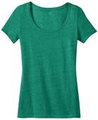 District Made Ladies' Textured Scoop Tee Shirts