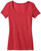 District Made Ladies' Textured Scoop Tee Shirts