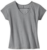 District Made Ladies Mini Stripe Dolman V-Neck Tee