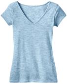 District Juniors Extreme Heather V-Neck Tee Shirts