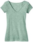 District Juniors Extreme Heather V-Neck Tee Shirts