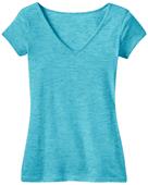 District Juniors Extreme Heather V-Neck Tee Shirts