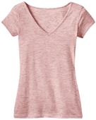 District Juniors Extreme Heather V-Neck Tee Shirts