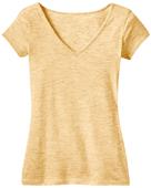 District Juniors Extreme Heather V-Neck Tee Shirts