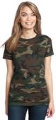 District Made Ladies' Perfect Weight Crew Camo Tee