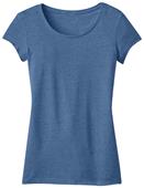 District Juniors Textured Girly Crew Tee Shirts
