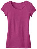 District Juniors Textured Girly Crew Pink T-Shirt