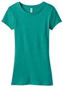 District Juniors Slub Cap Sleeve Crew Tee Shirt
