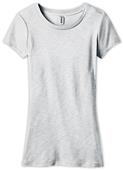 District Juniors Slub Cap Sleeve Crew Tee Shirt