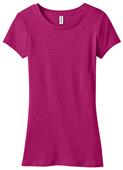 District Juniors Slub Cap Sleeve Crew Tee Shirt
