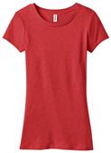 District Juniors Slub Cap Sleeve Crew Tee Shirt