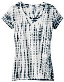 District Juniors Tie-Dye Girly Crew Tee Shirts