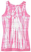 District Juniors Tie-Dye Racerback Pink Tank Top