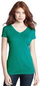 District Juniors Modal Blend Double V-Neck Tee