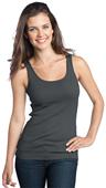 District Juniors 1x1 Rib Tank Top Shirts