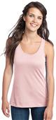 District Juniors 60/40 Racerback Pink Tank Shirts
