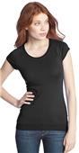 District Juniors Cotton/Spandex Banded Raglan