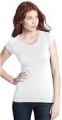 District Juniors Cotton/Spandex Banded Raglan