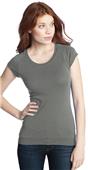 District Juniors Cotton/Spandex Banded Raglan