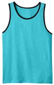 District Young Men's Cotton Ringer Tank Top Shirts