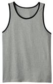 District Young Men's Cotton Ringer Tank Top Shirts