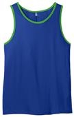 District Young Men's Cotton Ringer Tank Top Shirts