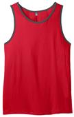 District Young Men's Cotton Ringer Tank Top Shirts
