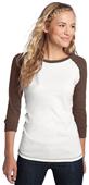 District Juniors 3/4-Sleeve Cotton Raglan Tee