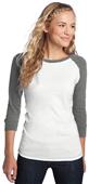 District Juniors 3/4-Sleeve Cotton Raglan Tee