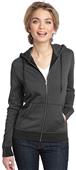 District Made Ladies' Mini Stripe Full-Zip Hoodie