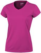 Baw Ladies Short Sleeve Xtreme-Tek Pink T-Shirts