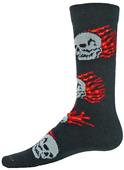 Red Lion Blaze Skull/Flames Crew Socks Red Lion Blaze Skull/Flames Crew Socks