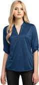Ogio Women's Crush Solid Color Henley Shirts