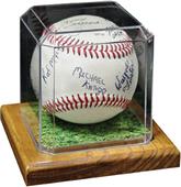 Premier Edition Baseball Display With Wood Base
