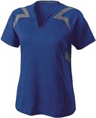 Holloway Ladies Fusion Heathered V-Neck Shirts