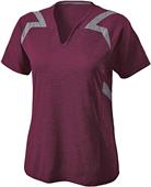 Holloway Ladies Fusion Heathered V-Neck Shirts