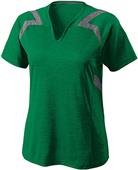 Holloway Ladies Fusion Heathered V-Neck Shirts