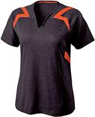 Holloway Ladies Fusion Heathered V-Neck Shirts
