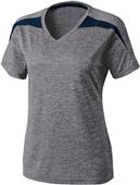 Holloway Ladies Ballistic Heathered V-Neck Shirts