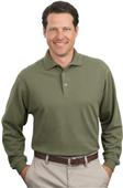 Port & Company Adult Long Sleeve Pique Polos