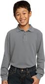 Port & Company Youth Long Sleeve Pique Polos