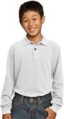 Port & Company Youth Long Sleeve Pique Polos