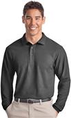 Port & Company Adult Long Sleeve Silk Touch Polos
