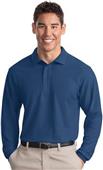 Port & Company Adult Long Sleeve Silk Touch Polos