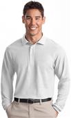 Port & Company Adult Long Sleeve Silk Touch Polos