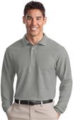 Port & Company Adult Long Sleeve Silk Touch Polos
