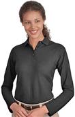 Port & Company Ladies Long Sleeve Silk Touch Polos