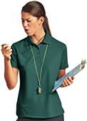 Paragon Women's Solid Mesh Polo Shirts